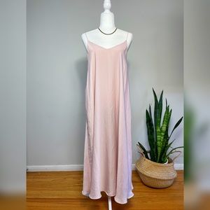 Urban Outfitters Silence + Noise Satin Spaghetti Strap Maxi Dress